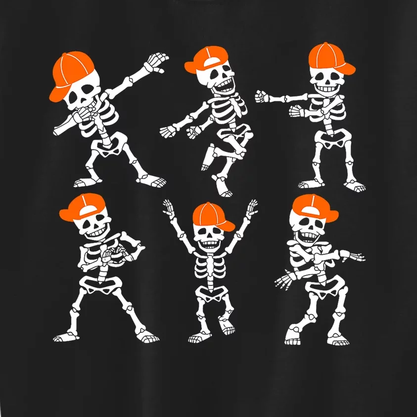 Halloween Dancing Skeleton Cap Funny Kids Sweatshirt