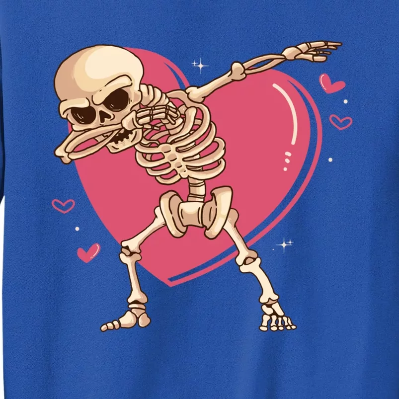 Halloween Dabbing Skeletal Scary Valentine's Day Skeleton Cool Gift Tall Sweatshirt