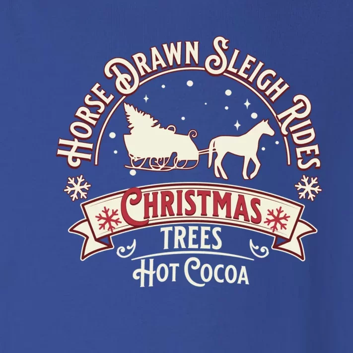 Horse Drawn Sleigh Ride Christmas Sleigh Ride Tree Farm Gift Toddler Long Sleeve Shirt