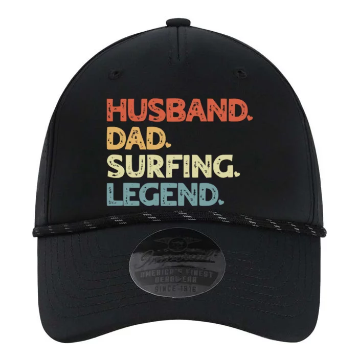 Husband Dad Surfing Legend Vintage Funny Surfer Father Great Gift Performance The Dyno Cap