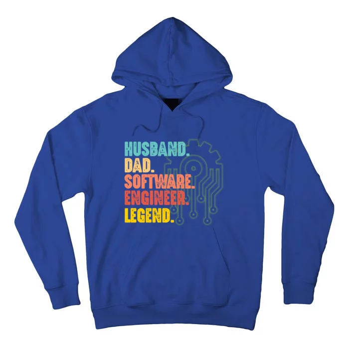 Husband Dad Software Engineer Engineering Expert Graphic Gift Tall Hoodie