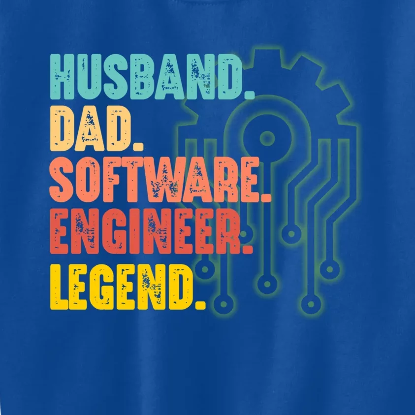 Husband Dad Software Engineer Engineering Expert Graphic Gift Kids Sweatshirt