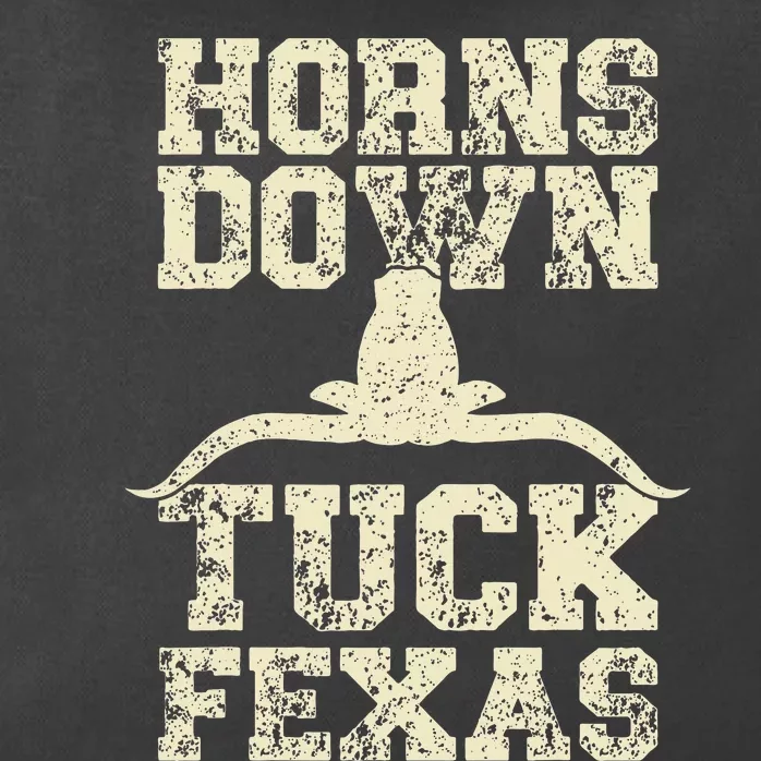 Horns Down Tuck Fexas Game Day Oklahoma Beat Texas Zip Tote Bag