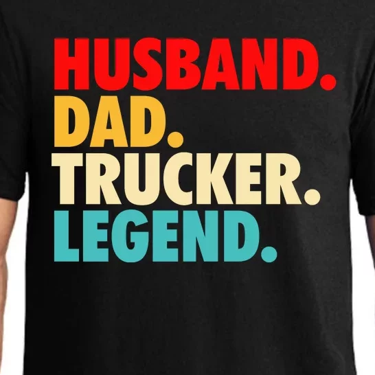 Husband Dad Trucker Legend Pajama Set