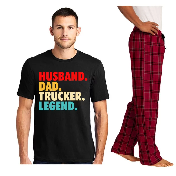 Husband Dad Trucker Legend Pajama Set