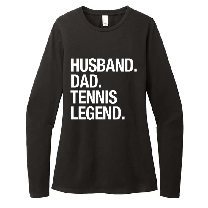 Husband Dad Tennis Legend Gift Womens CVC Long Sleeve Shirt