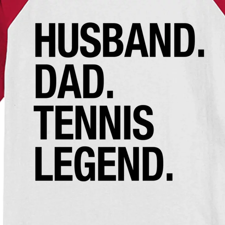 Husband Dad Tennis Legend Gift Kids Colorblock Raglan Jersey