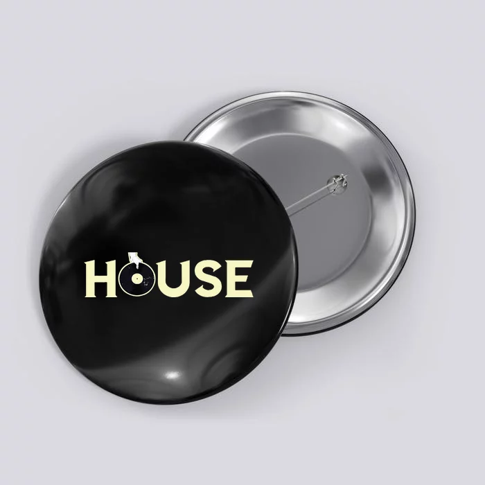 House Dj Turntable Techno Edm Dance Music Discjockey Button