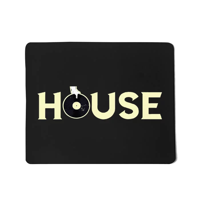 House Dj Turntable Techno Edm Dance Music Discjockey Mousepad