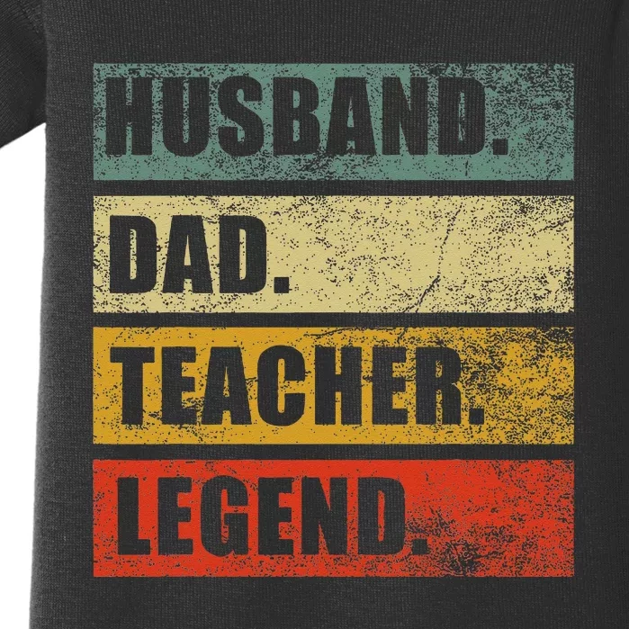 Husband Dad Teacher Legend Funny Fathers day Teaching Baby Bodysuit