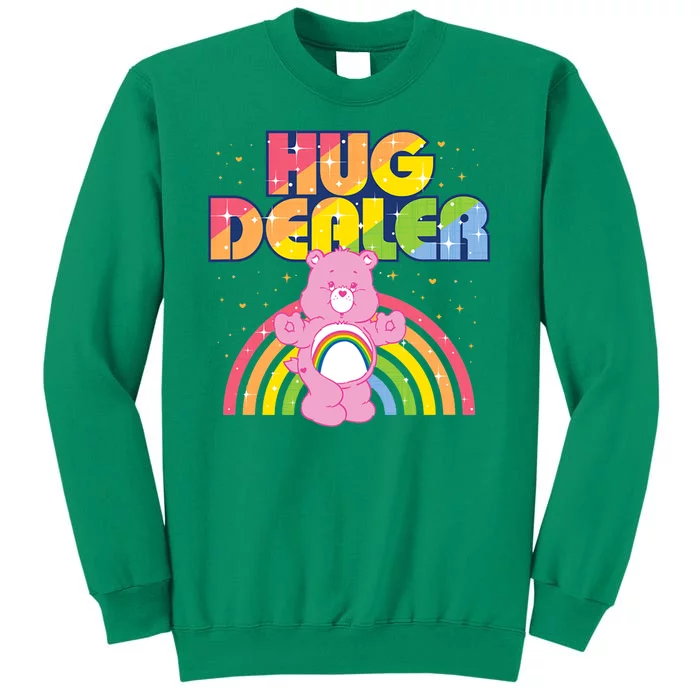 Hug Dealer Teddy Bear Rainbow Sweatshirt