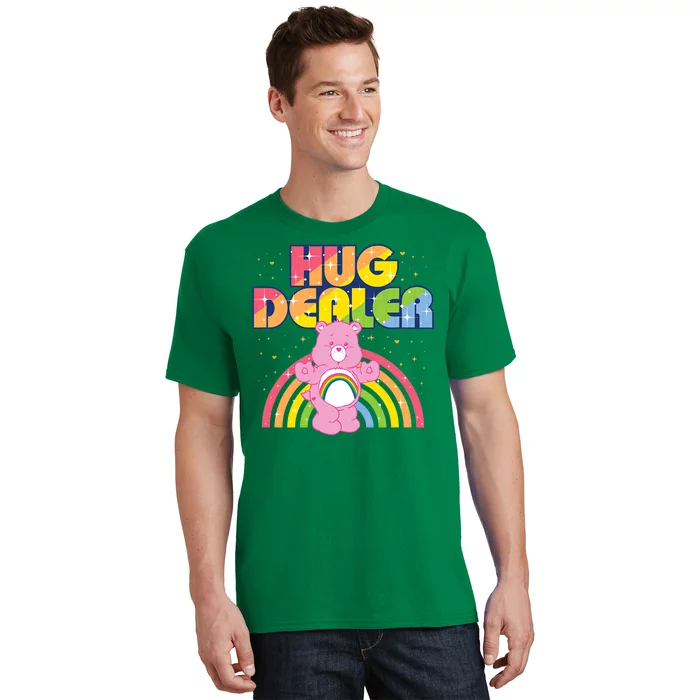 Hug Dealer Teddy Bear Rainbow T-Shirt