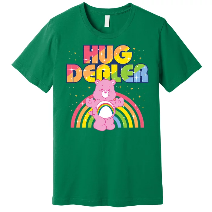 Hug Dealer Teddy Bear Rainbow Premium T-Shirt