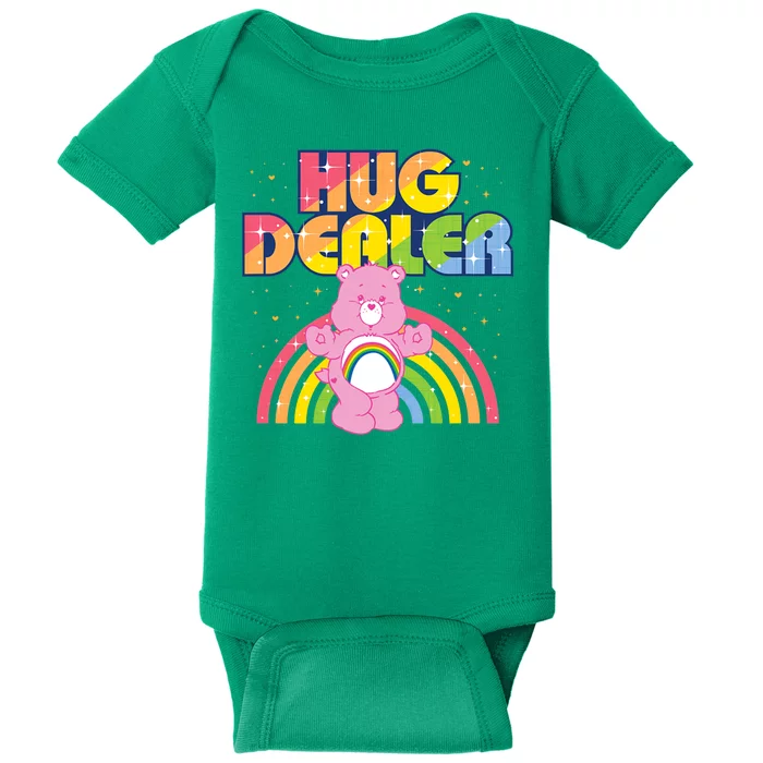 Hug Dealer Teddy Bear Rainbow Baby Bodysuit