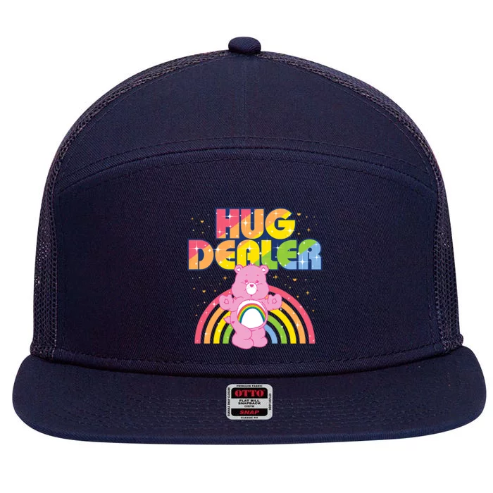 Hug Dealer Teddy Bear Rainbow 7 Panel Mesh Trucker Snapback Hat