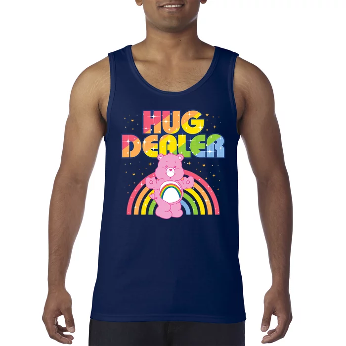 Hug Dealer Teddy Bear Rainbow Tank Top