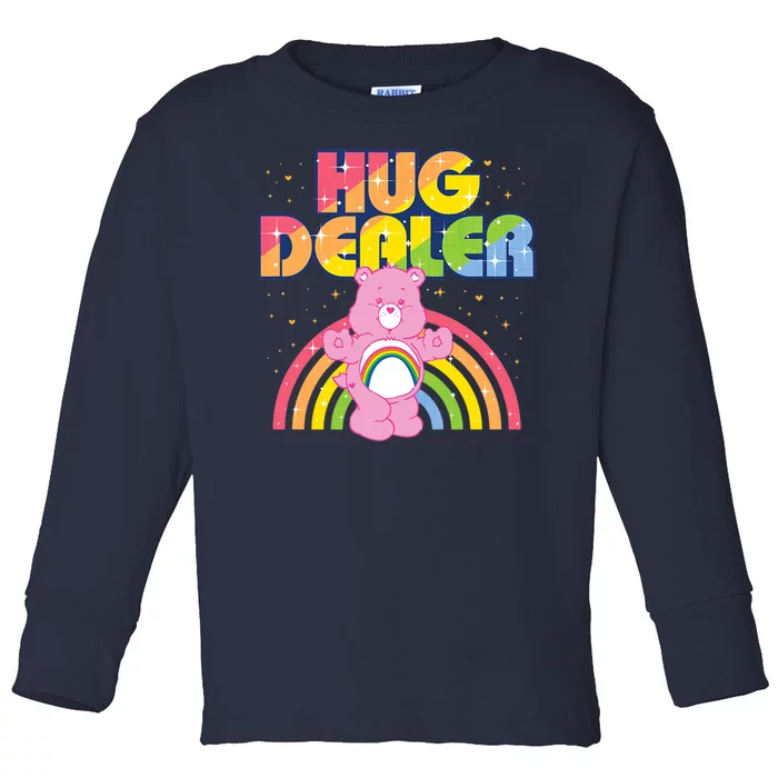 Hug Dealer Teddy Bear Rainbow Toddler Long Sleeve Shirt