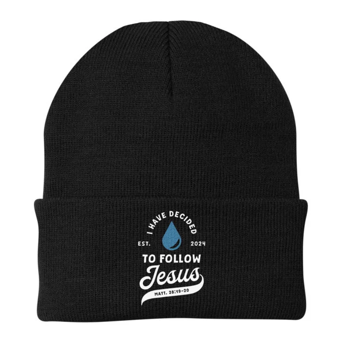 Have Decided To Follow Jesus Baptism Baptized Christian 2024 Knit Cap Winter Beanie