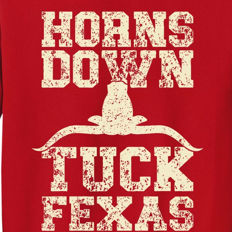 H.orns Down Tuck Fexas Game Day O.klahoma Beat Texas Sweatshirt