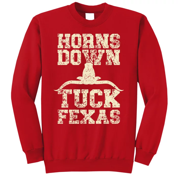 H.orns Down Tuck Fexas Game Day O.klahoma Beat Texas Sweatshirt