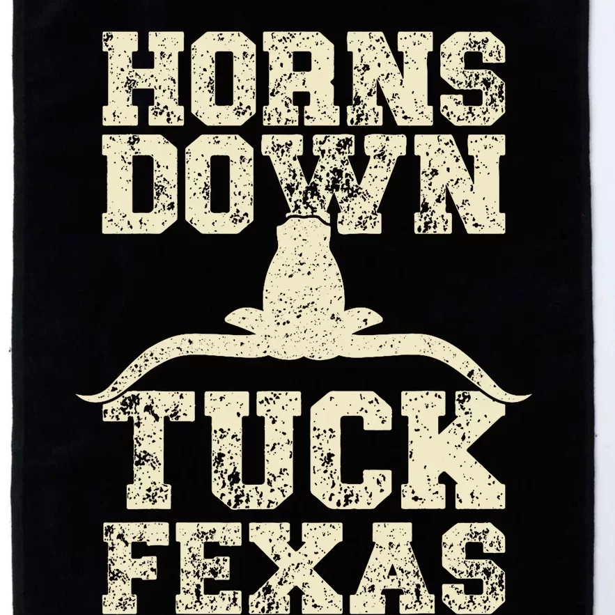 Horns Down Tuck Fexas Game Day Oklahoma Beat Texas Platinum Collection Golf Towel