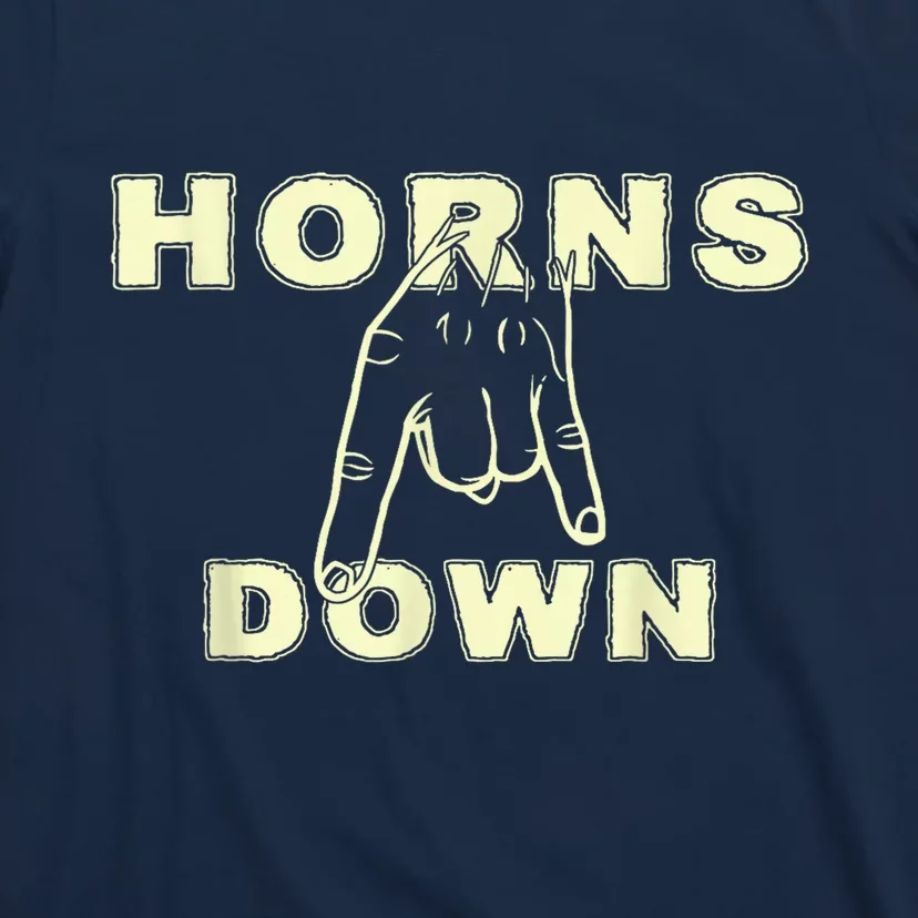 Horns Down Texas Tuck Fexas T-Shirt