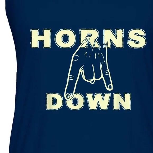 Horns Down Texas Tuck Fexas Ladies Essential Flowy Tank