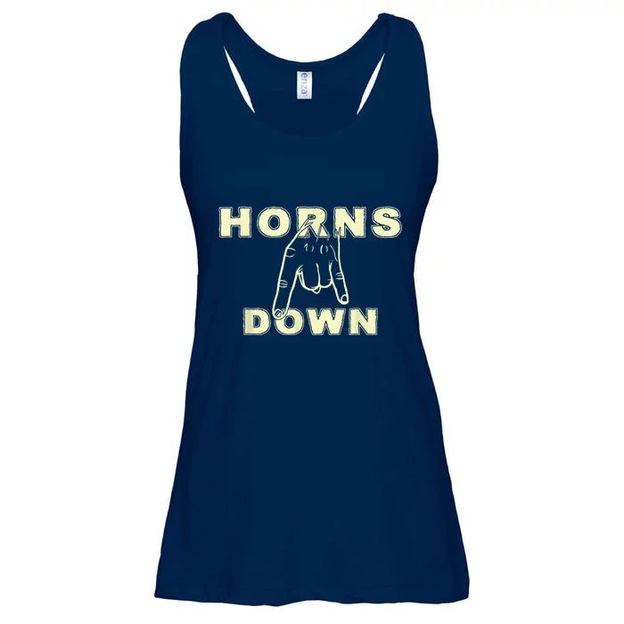 Horns Down Texas Tuck Fexas Ladies Essential Flowy Tank