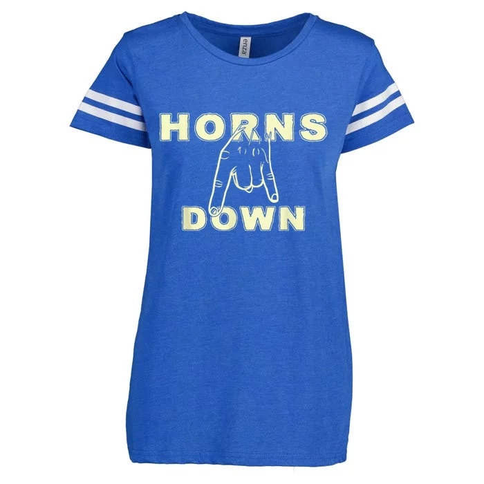 Horns Down Texas Tuck Fexas Enza Ladies Jersey Football T-Shirt