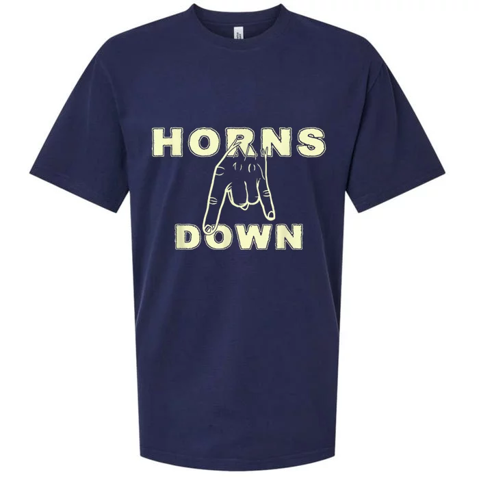 Horns Down Texas Tuck Fexas Sueded Cloud Jersey T-Shirt