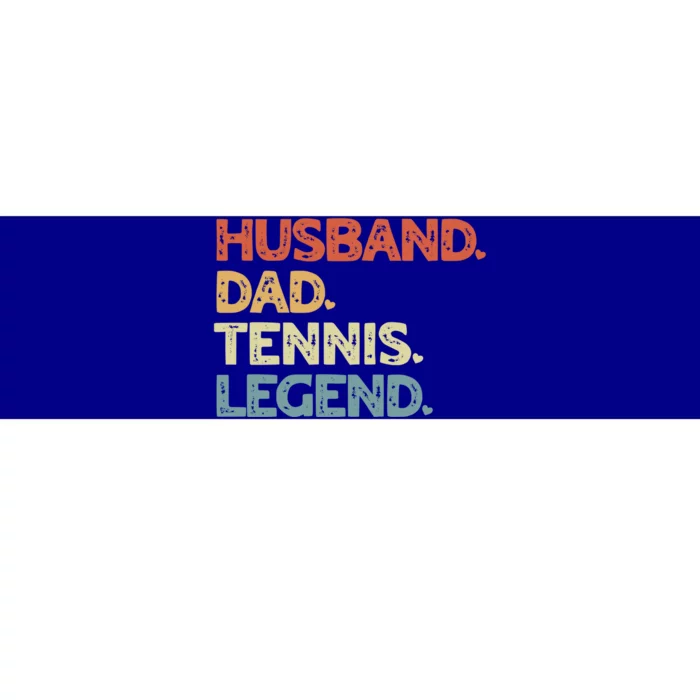 Husband Dad Tennis Legend Vintage Funny Tennis Father Gift Bumper Sticker