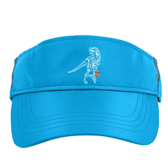 Halloween Dinosaur T Rex Skeleton Scary Gift Adult Drive Performance Visor