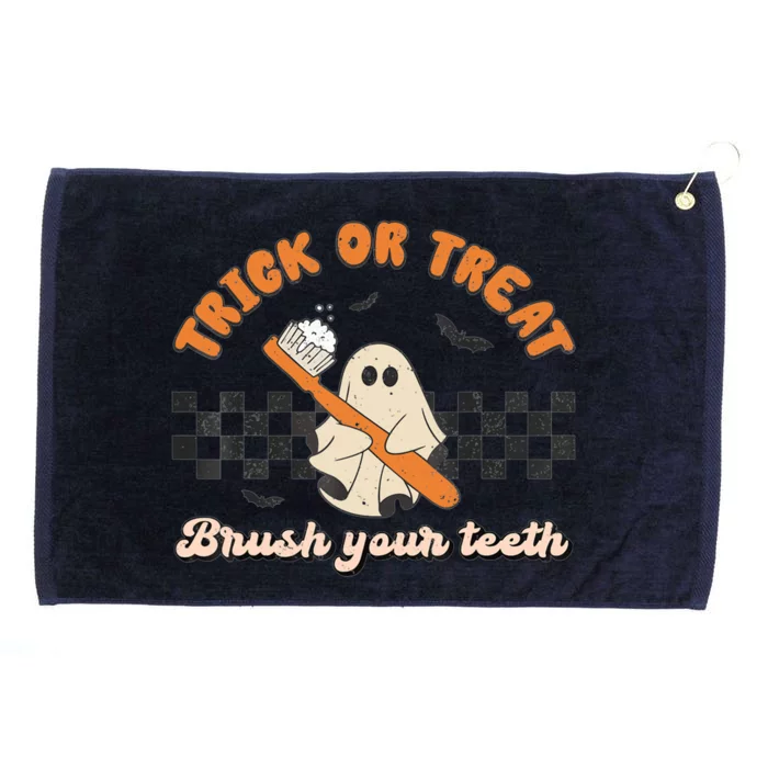 Halloween Dentist Trick Or Treat Brush Your Teeth Dental Assistance Hygienist Grommeted Golf Towel