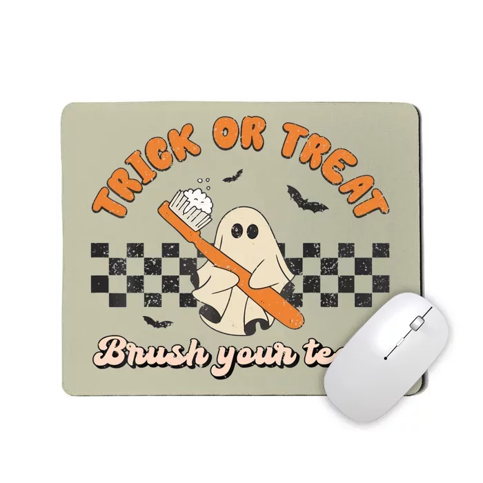 Halloween Dentist Trick Or Treat Brush Your Teeth Dental Assistance Hygienist Mousepad