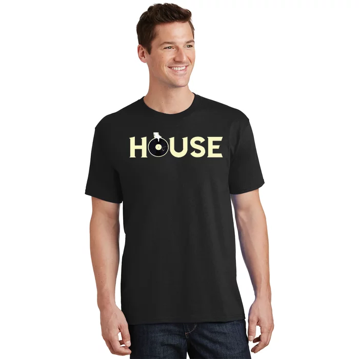 House DJ Turntable Techno EDM Dance Music Discjockey T-Shirt