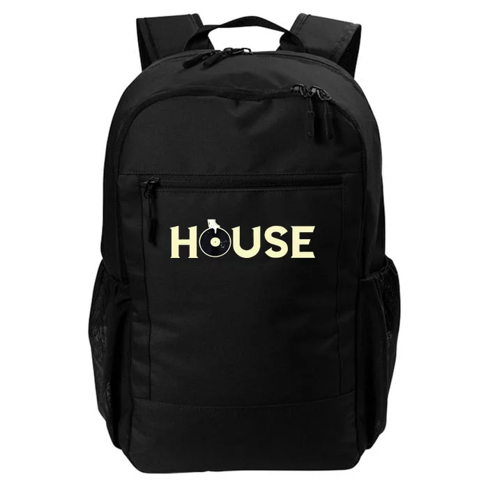 House DJ Turntable Techno EDM Dance Music Discjockey Daily Commute Backpack