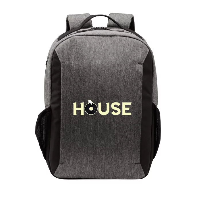 House DJ Turntable Techno EDM Dance Music Discjockey Vector Backpack