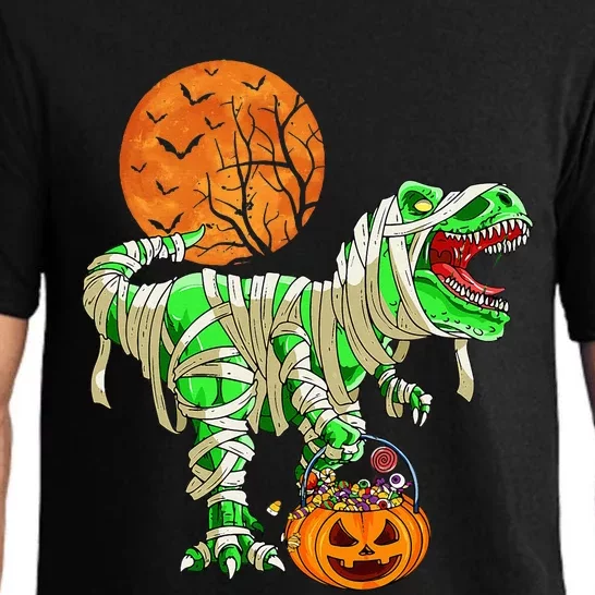 Halloween Dinosaur Trex Mummy Pumpkin Pajama Set