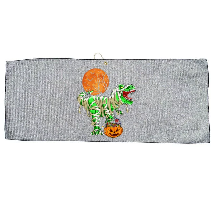 Halloween Dinosaur Trex Mummy Pumpkin Large Microfiber Waffle Golf Towel