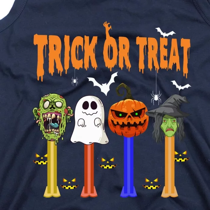 Halloween Dispensers Trick Or Treat Boo Pumpkin Witch Monster Tank Top