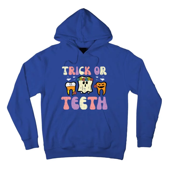 Halloween Dentist Trick Or Teeth Dental Tooth Costume Gift Tall Hoodie