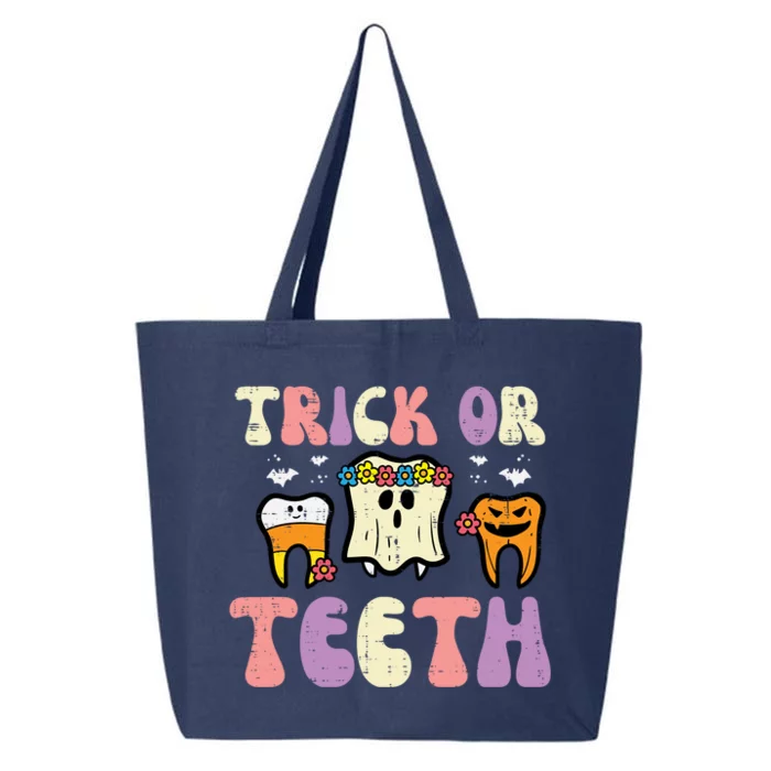 Halloween Dentist Trick Or Teeth Dental Tooth Costume Gift 25L Jumbo Tote