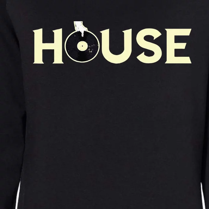 House DJ Turntable Techno EDM Dance Music Discjockey Womens California Wash Sweatshirt