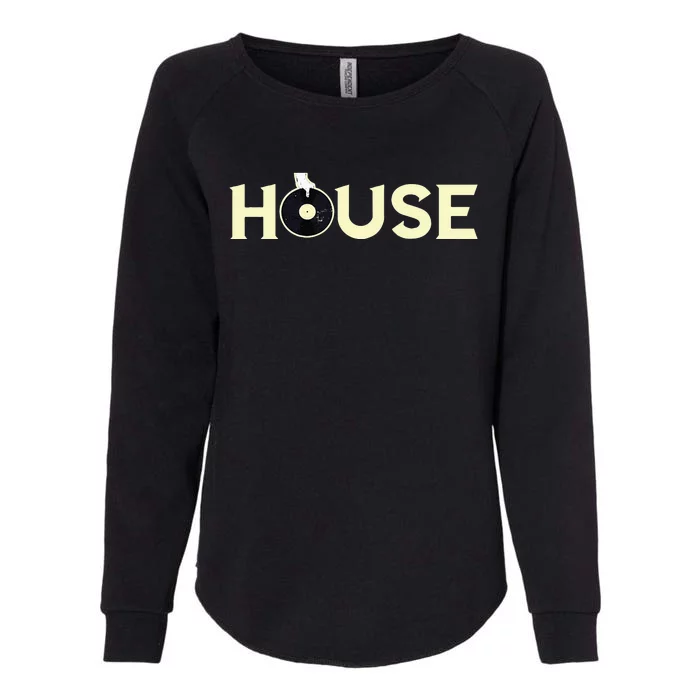 House DJ Turntable Techno EDM Dance Music Discjockey Womens California Wash Sweatshirt