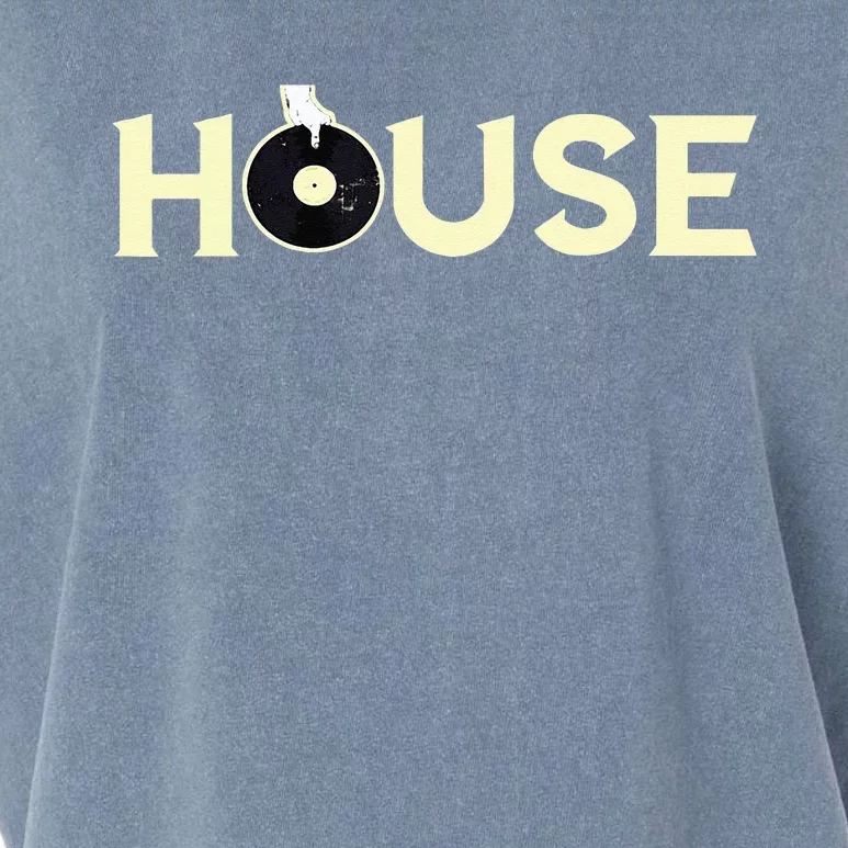 House DJ Turntable Techno EDM Dance Music Discjockey Garment-Dyed Women's Muscle Tee