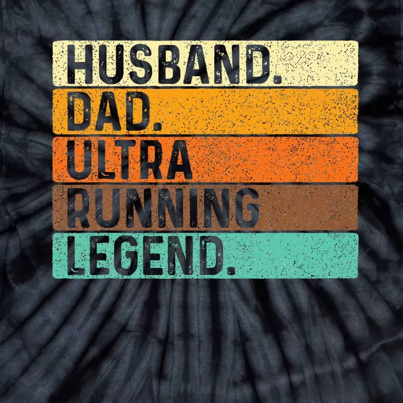 Husband Dad Ultra Running Ultramarathon Mountain Runner Tie-Dye T-Shirt