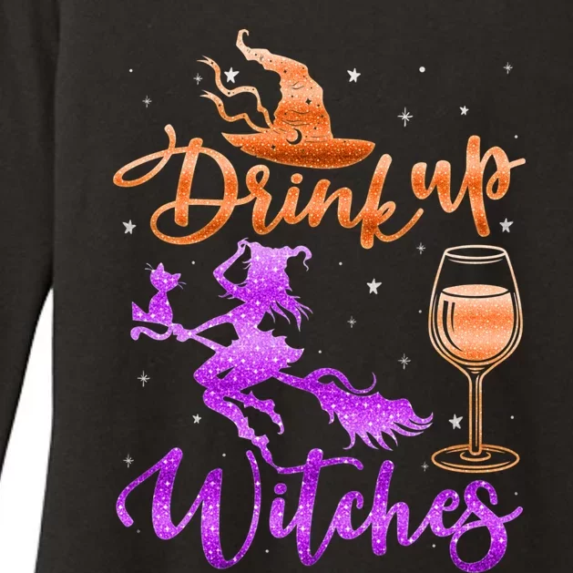 Halloween Drink Up Witches Costumes Wine Lovers Hallowine Womens CVC Long Sleeve Shirt