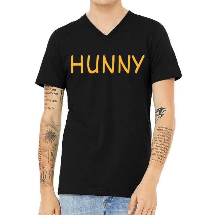 Hunny ! Dress Up As A Special Bear! Halloween Costume! V-Neck T-Shirt