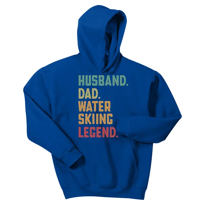 Husband Dad Water Skiing Legend Ski Meaningful Gift Kids Hoodie