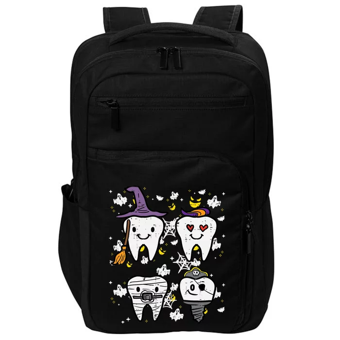 Halloween Dentist Witch Teeth Dental Crew Costume Impact Tech Backpack